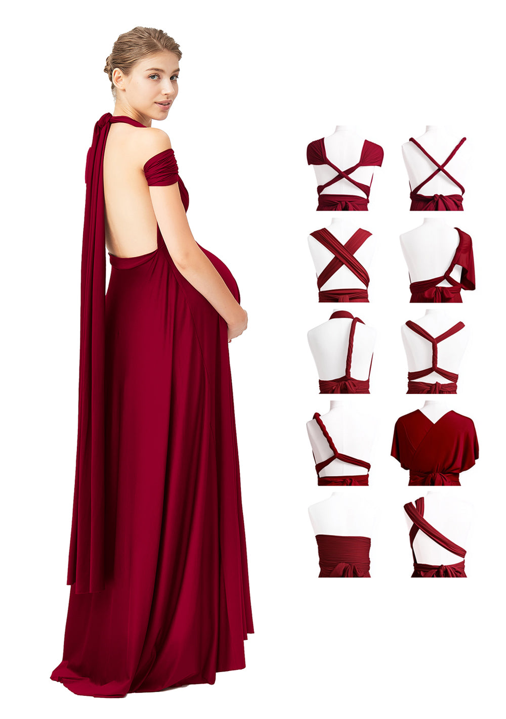 Multiway Convertible Maternity Infinity Dress