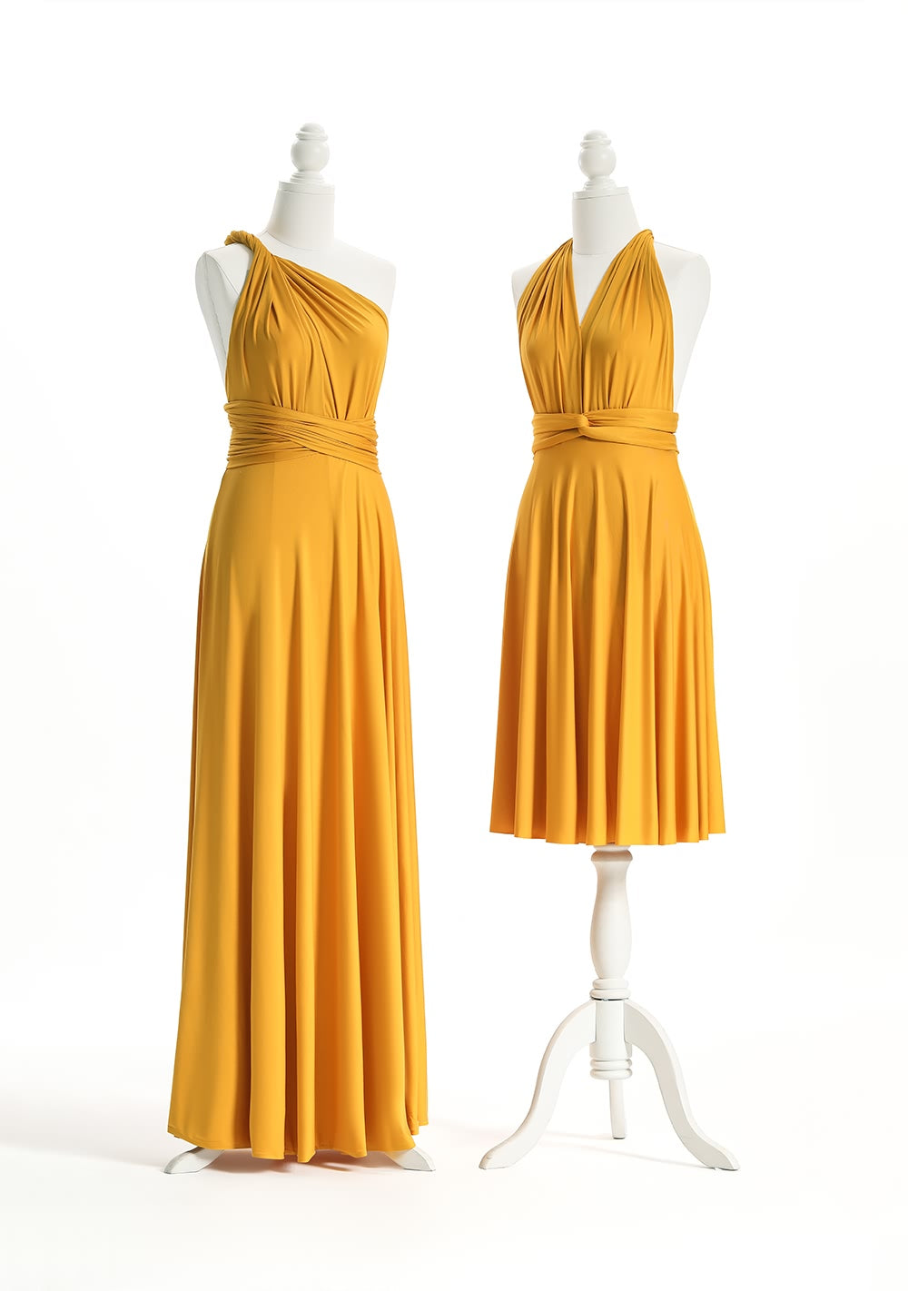 72Styles Mustard Yellow Multiway Infinity Dress