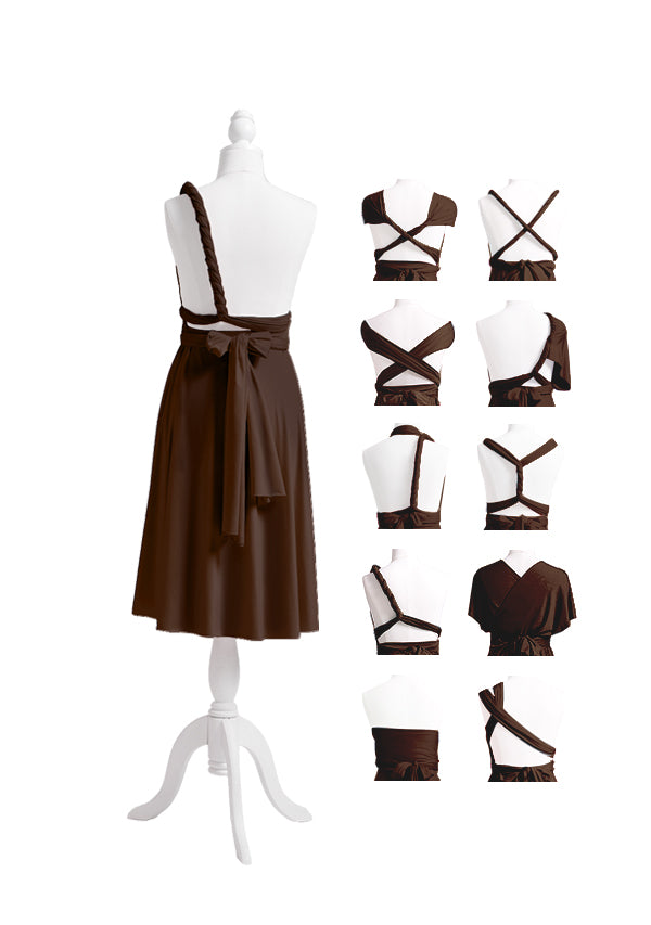 Dark Brown Multiway Infinity Dress