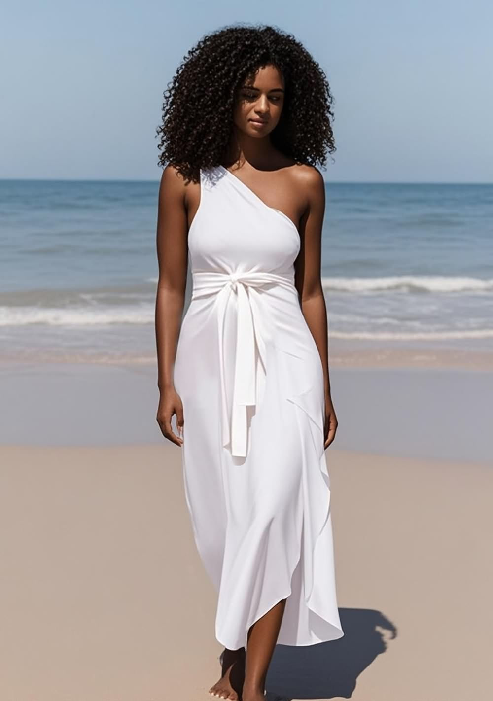 White Infinity Beach Dress