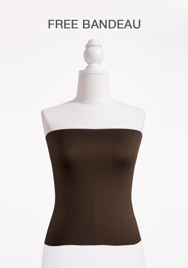 Dark Brown Multiway Infinity Dress Bandeau