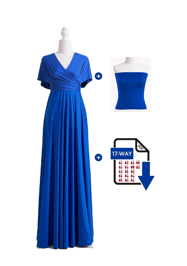 72Styles Royal Blue Infinity Dress Free Bandeau and Tutorials