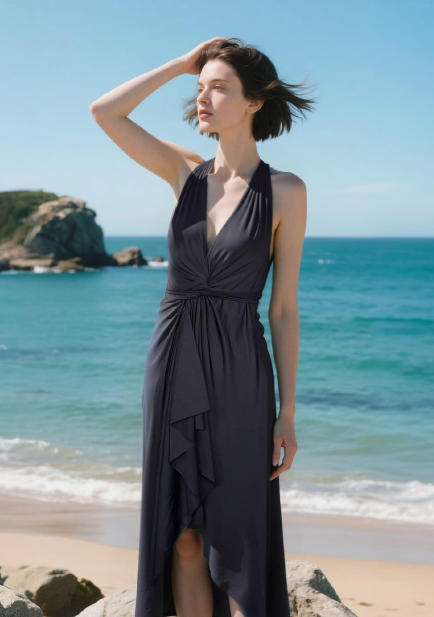 princess polly baby blue dress Black Sleeveless Embroidered Mini Beach Dress