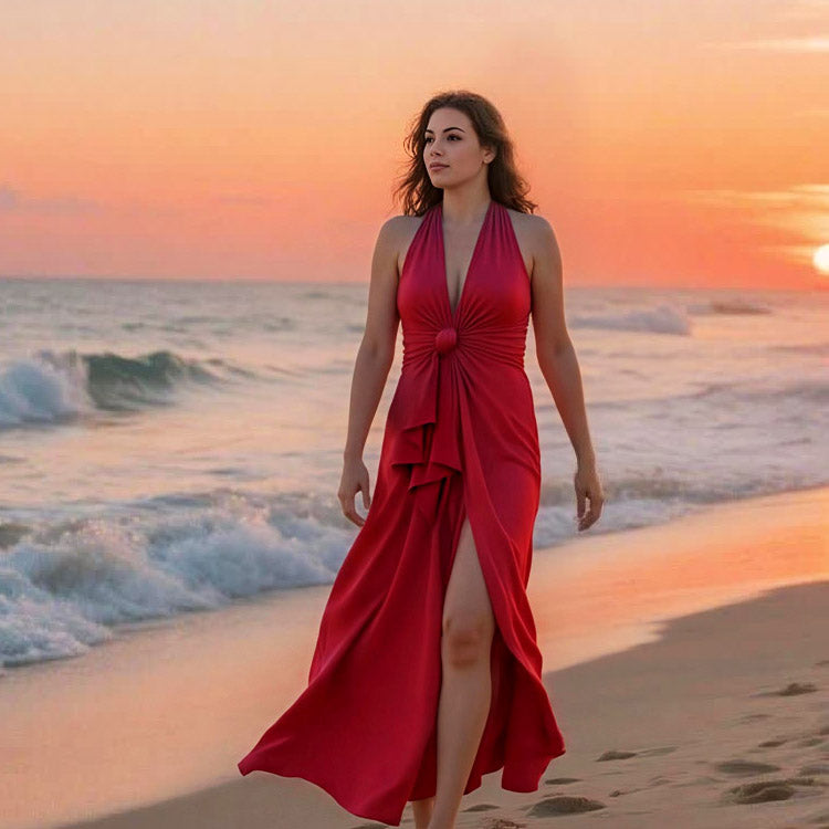 Sandsea red infinity beach dress