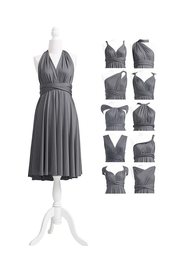 Charcoal Grey Multiway Infinity Dress