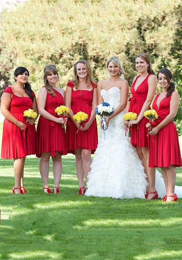 Bloody red infinity sales dress