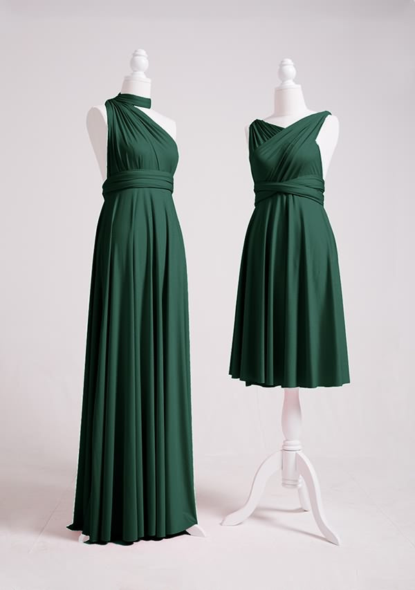 Dark Green Multiway Infinity Dress