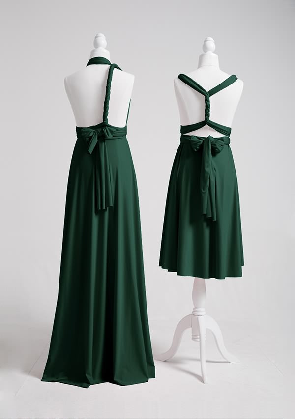 Dark Green Multiway Infinity Dress