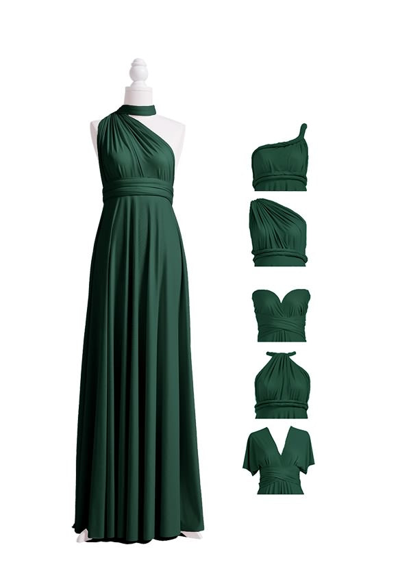 Dark Green Multiway Infinity Dress