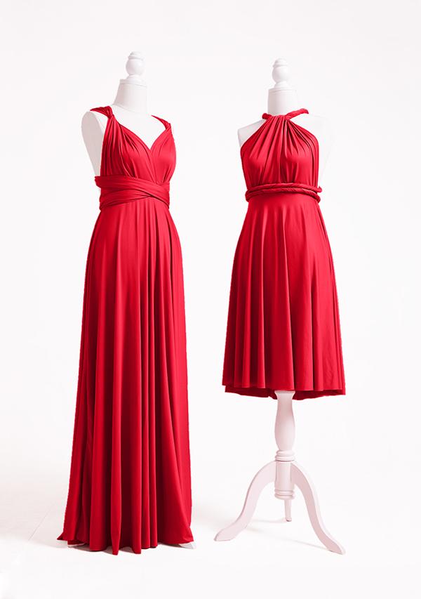 Red infinity shop dress style